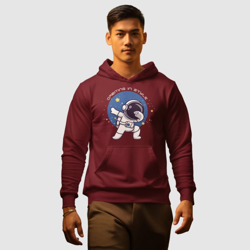 hoodie sweatshirt hooded winter wear orbiting in style astronaut